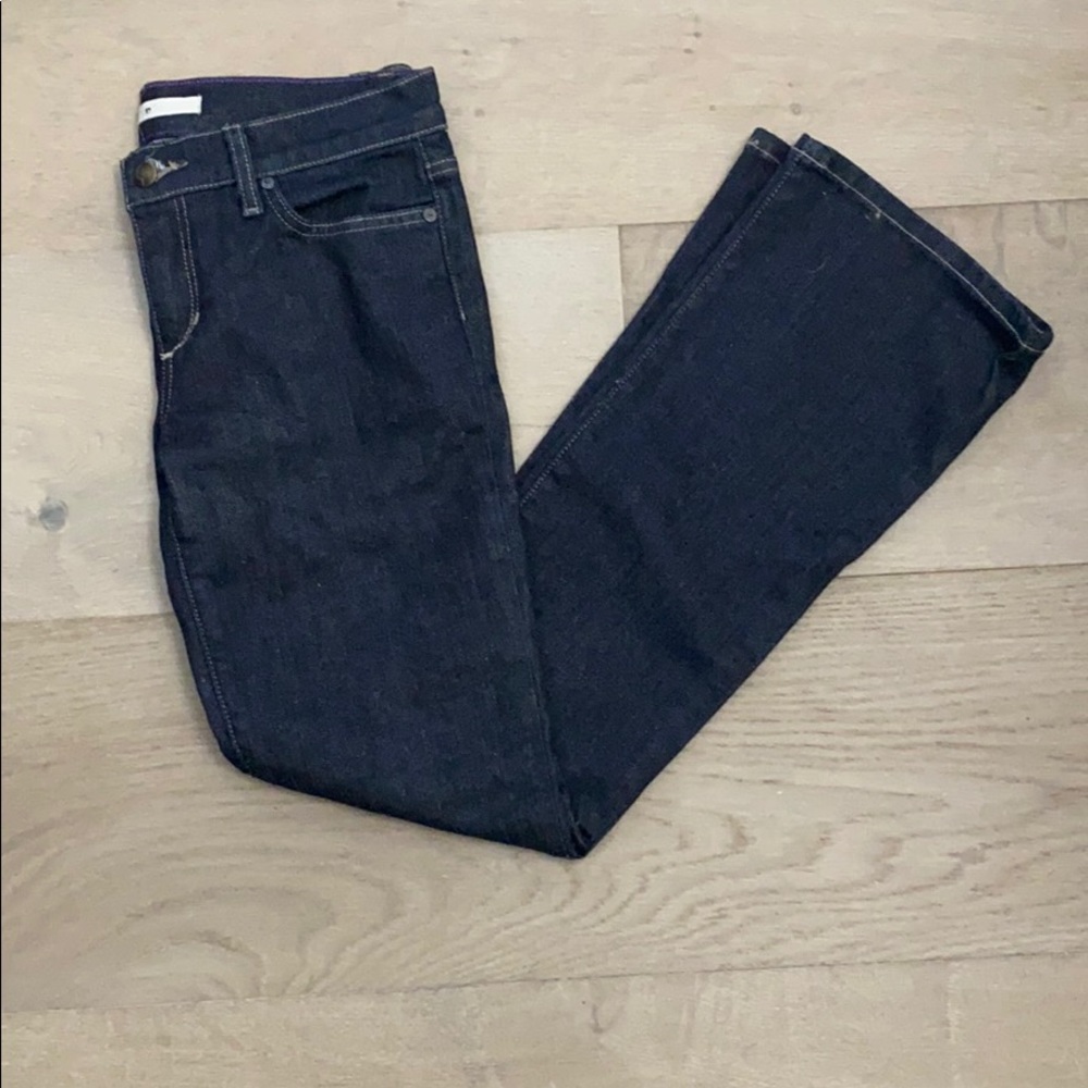 Joe’s Wide Leg Flare Dark Denim Jeans, Size 27